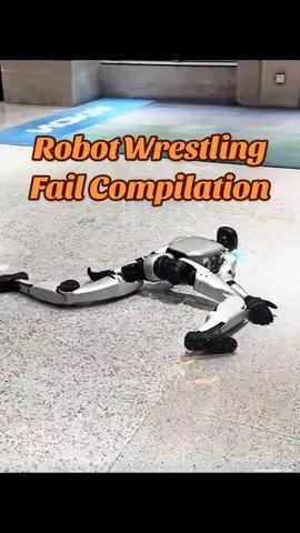 Robot wresting fail compilation#robot #AI #techtok #robotfails #funny 