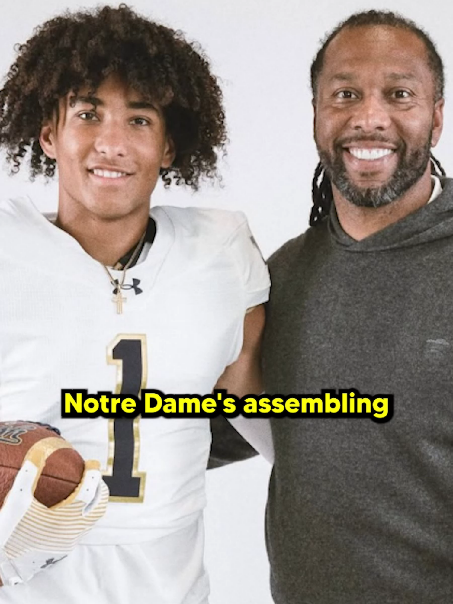 Notre Dame keeps picking up NFL legends' sons 🔥 @kentsports  #nflfootball #football #nfl #notredame #CollegeFootball