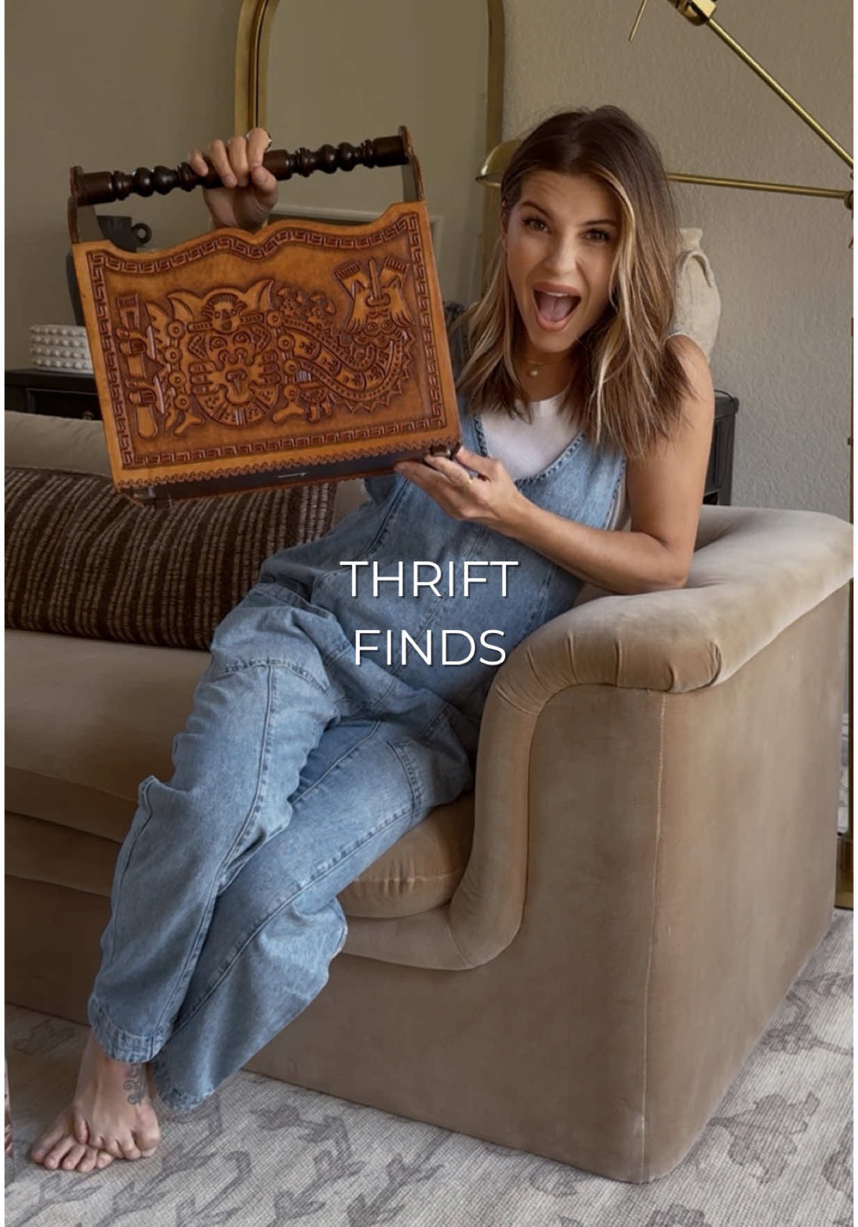 I had the BEST thrift weekend ever! LOOK what I found! 😭🤯 I used @Dixie Belle Paint “big mammas butta” to nourish that side table and it was back to perfect and totally meant for that space! #DixiebellePartner #thriftfinds #thrifthaul #thriftstore #thrifted #thrifteddecor #thriftedhome #thriftedfashion #fashionfinds #thrifting 