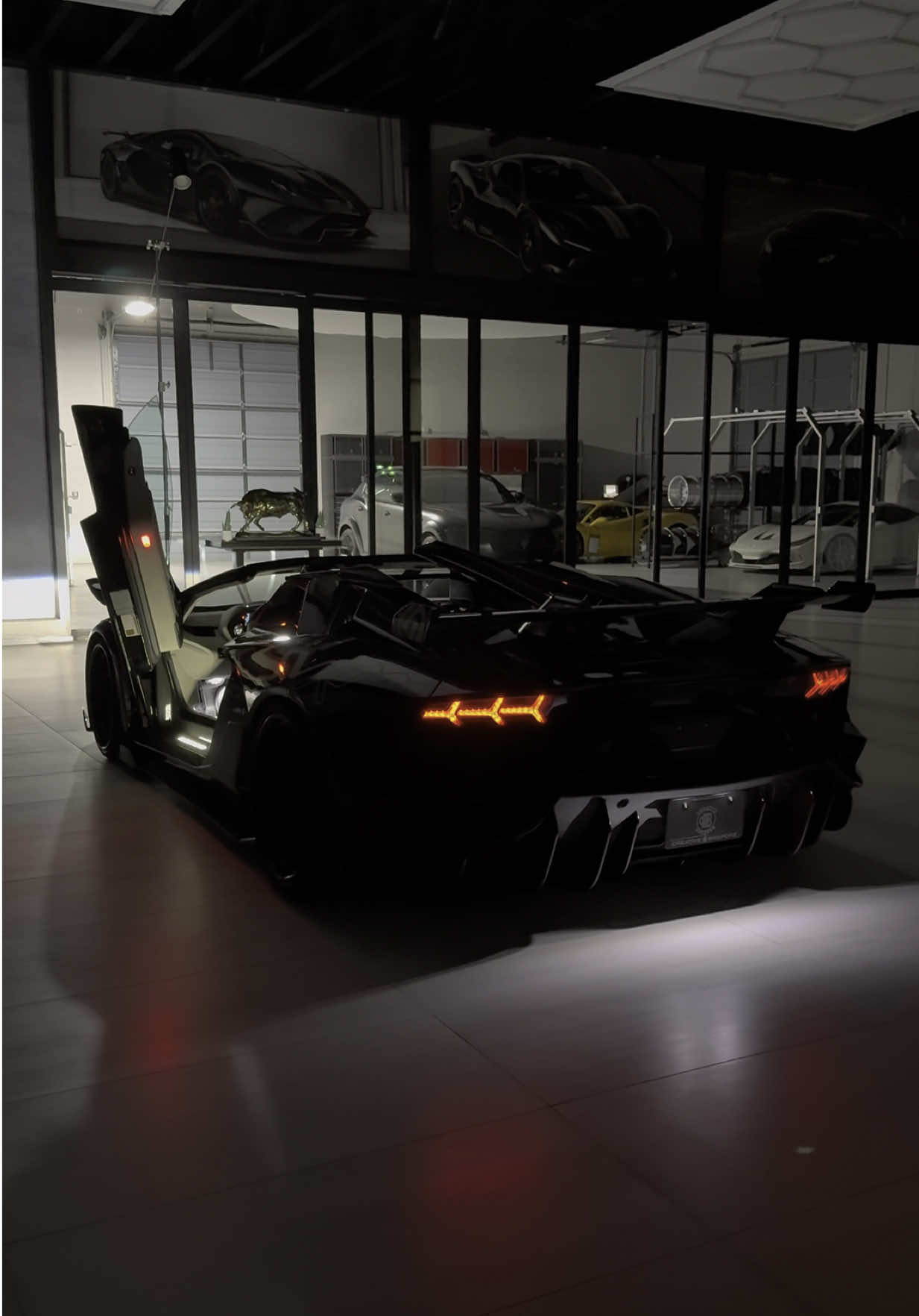 Hiding in the Shadows… #widebody #carbonfiber #aventador #fyp #cars #cartok #viral #trending #trend #lambo #lamborghini #creativebespoke #bespoke #svj #sv 