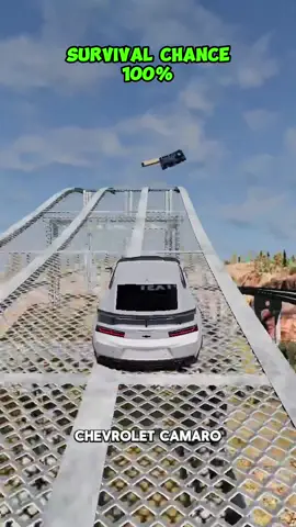 Chance of survival with different vehicles! #beamng #gameing #beamngcrashdrive #fyp 