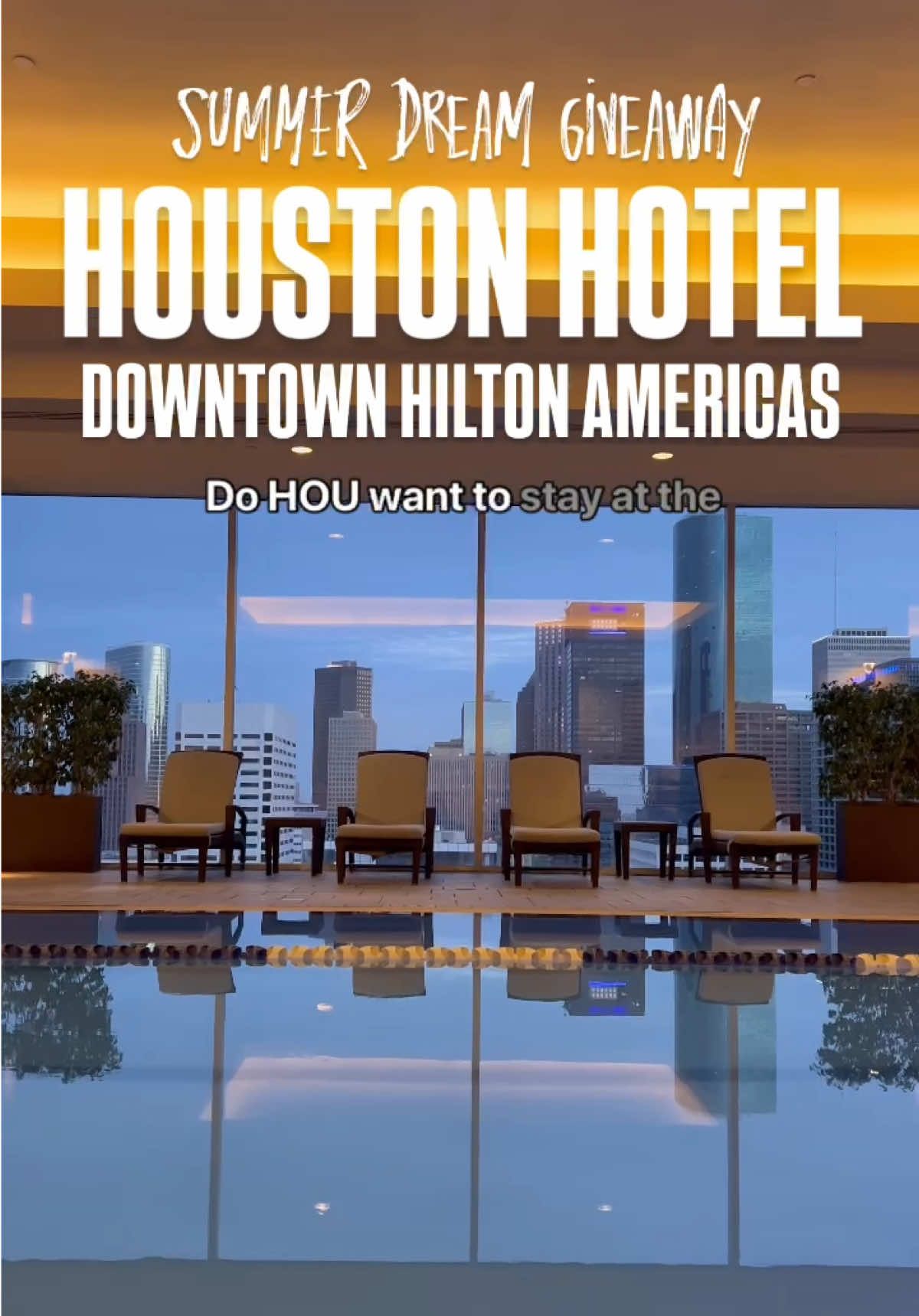 Hey Houston!!! Do HOU want to enter the Hilton Americas Houston giveaway?!?! To enter, go read the caption on my IG reel on my @thathoustonmom IG account! 