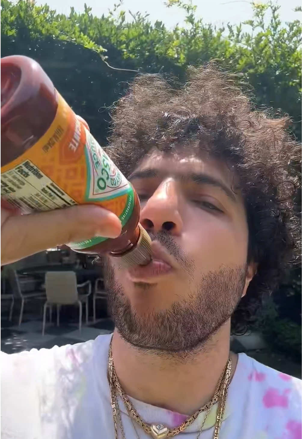 One bite nacho with new @TABASCO BRAND Salsa Picante #ad