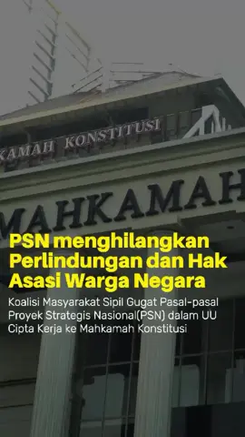 Pada Jumat, 4 Juli 2025, delapan organisasi masyarakat sipil bersama sejumlah individu yang terdampak langsung oleh Proyek Strategis Nasional (PSN) telah resmi mengajukan permohonan judicial review ke Mahkamah Konstitusi Republik Indonesia. Gugatan ini ditujukan terhadap Undang-Undang Nomor 6 Tahun 2023 tentang Penetapan Perppu Cipta Kerja menjadi Undang-Undang, khususnya pasal-pasal yang memberikan kemudahan luar biasa terhadap PSN. Koalisi masyarakat sipil menguji materi pasal-pasal soal PSN dalam UU Cipta Kerja. Keberadaan PSN dinilai merugikan masyarakat sekitar proyek strategis Nasional.. Salah satu Proyek Strategis Nasional yang di gugat ke Mahkama konstitusi MK adalah PT.Virtue Dragon Nickel industri (PT.VDNi) dan PT.Obsidian stainless Steel (PT.OSS). Kedelapan lembaga itu adalah Yayasan Lembaga Bantuan Hukum Indonesia (YLBHI), Wahana Lingkungan Hidup Indonesia (WALHI), Jaringan Advokasi Tambang (JATAM), Trend Asia, Pantau Gambut, Yayasan Auriga, Koalisi Rakyat Untuk Keadilan Perikanan (KIARA) dan Foodfirst Information and Action Network (FIAN) Indonesia. #savemorosi #geram #sulosi #pulihkansultra #pulihkanindonesia #obsidianstainlessstell #virtuedragonnickelindustri 