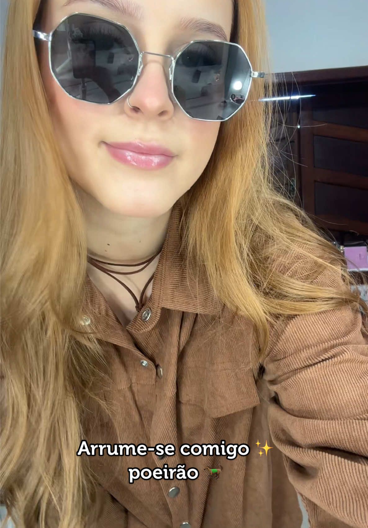Oii amigas, arrume-se comigo ❤️ Com ou sem óculos ? #grwm #arrumesecomigo #lookdodia 