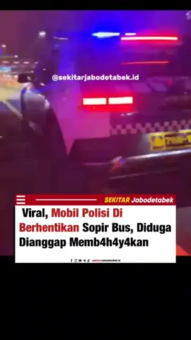 Viral, Mobil Polisi diberhentikan sopir bus. sopir bus tampak n£k4t menghentikan laju mobil patroli yang dianggap memb4h*y4kan. Dengan suara l4ntang, sopir bus itu meneriaki polisi di balik kemudi, “Bapak mab*k ya!?”. Polisi tersebut berkendara secara zig-zag dan ug4l, namun saat diberhentikan Polisi tersebut hanya diam. Sumber : dashcamindonesia #polisi #fypシ #lewatberanda 