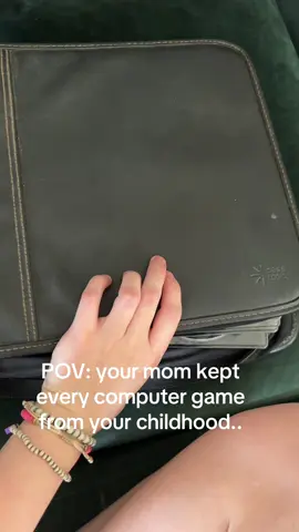 I asked my mom about a game I used to play as a kid and she pulls out every single computer game I had as a child. Wild  ##2000sthrowback ##2000snostalgia##2000s##childhoodmemories