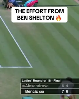 @Ben stood on business today‼️ 100% effort. 100% impact. See you in the quarterfinals, Wimbledon. 🎾💥🇺🇸 🎥: @ESPN  #tennis #Wimbledon #quaterfinals #benshelton 
