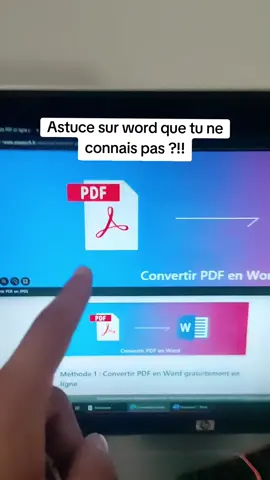 Je te montre une technique pour convertir ton fichier pdf en Word afin de pouvoir apporter des modifications #secret #tulesavais #informatique #numerique #informatiquefacile #tuto #tutorial 