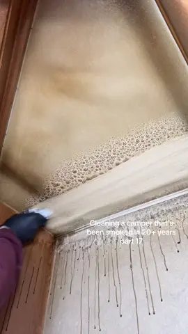 It feels like it never ends #smoker #camper #fifthwheel #cleaning #satisfying #timelapse #dirty #camperrenovation #alaska #greasy #tar #papertowelchallenge #castrolsuperclean #CleanTok #cabinets 