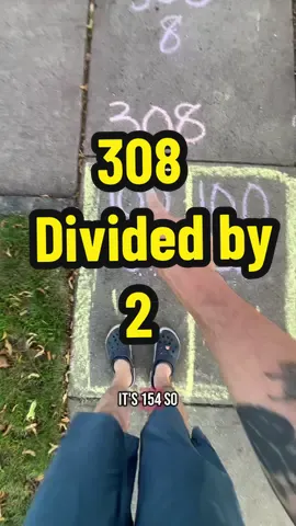 Dividing by 2 using the bus stop method? NAH. I prefer the sidewalk method. #EduTok #teachersoftiktok #asmrsounds #chalktok #mathhelp #division 