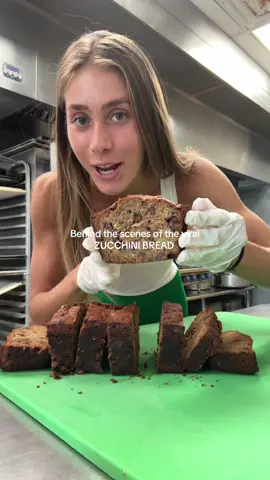 Meet the baker who makes my favorite zucchini bread that I eat everyday @Fit Foodz Cafe #zucchinibread #healthydessert #healthyswaps #zucchini #cleaneating #healthydessertrecipes #secertrecipe #baker #fitnessjourney #healthyliving #healthyfood #veggies #veggiedessert 