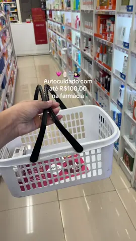 Autocuidado com até R$100 na farmácia 🧴💗 #produtosdebeleza #dicasdebeleza #cuidadoscomapele #produtosdecabelo #comprinhasdefarmacia 