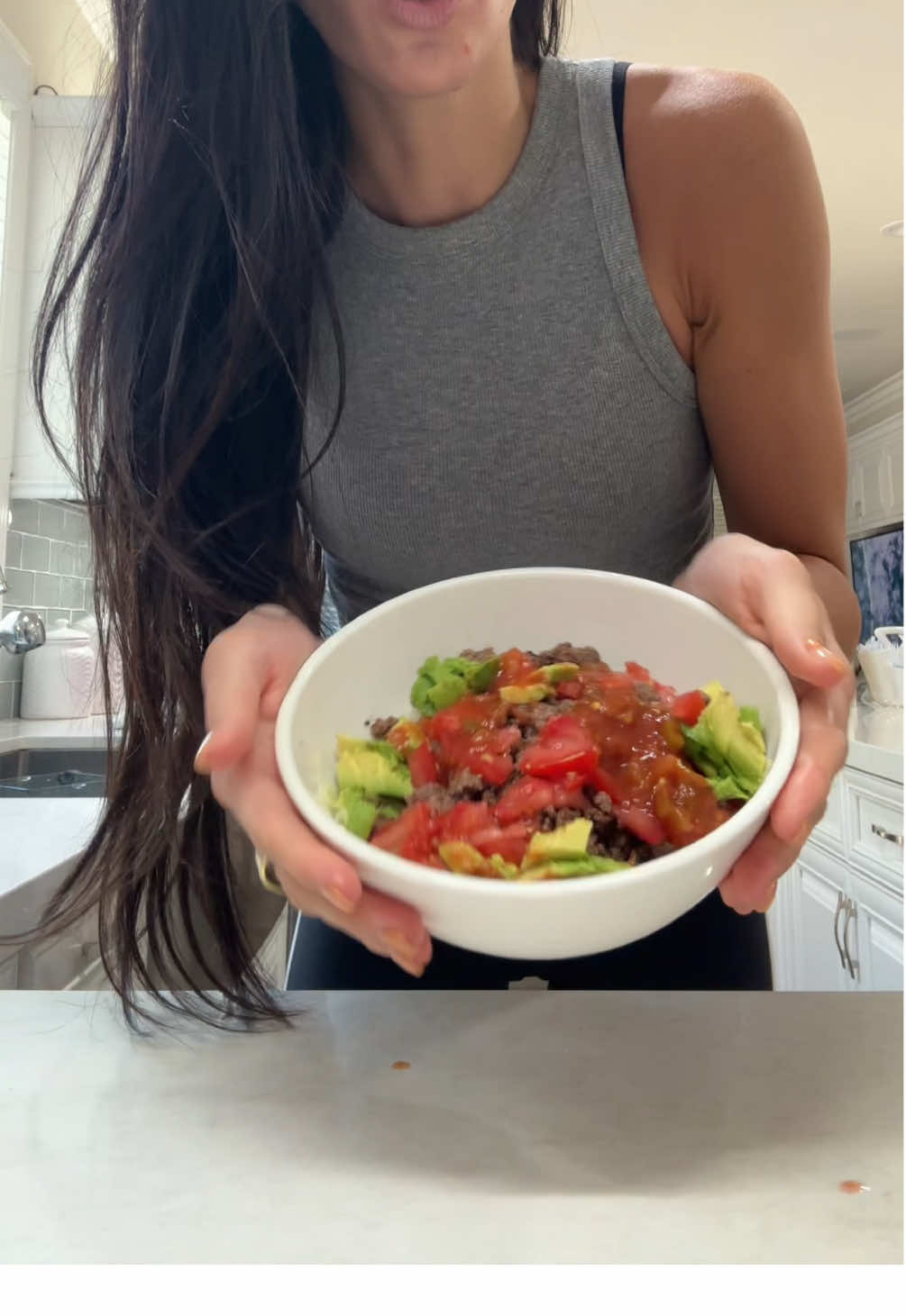 Nothing ground breaking but it’s SO YUMMY and keeps me full! #healthyrecipes #cooking #lunch #Fitness 