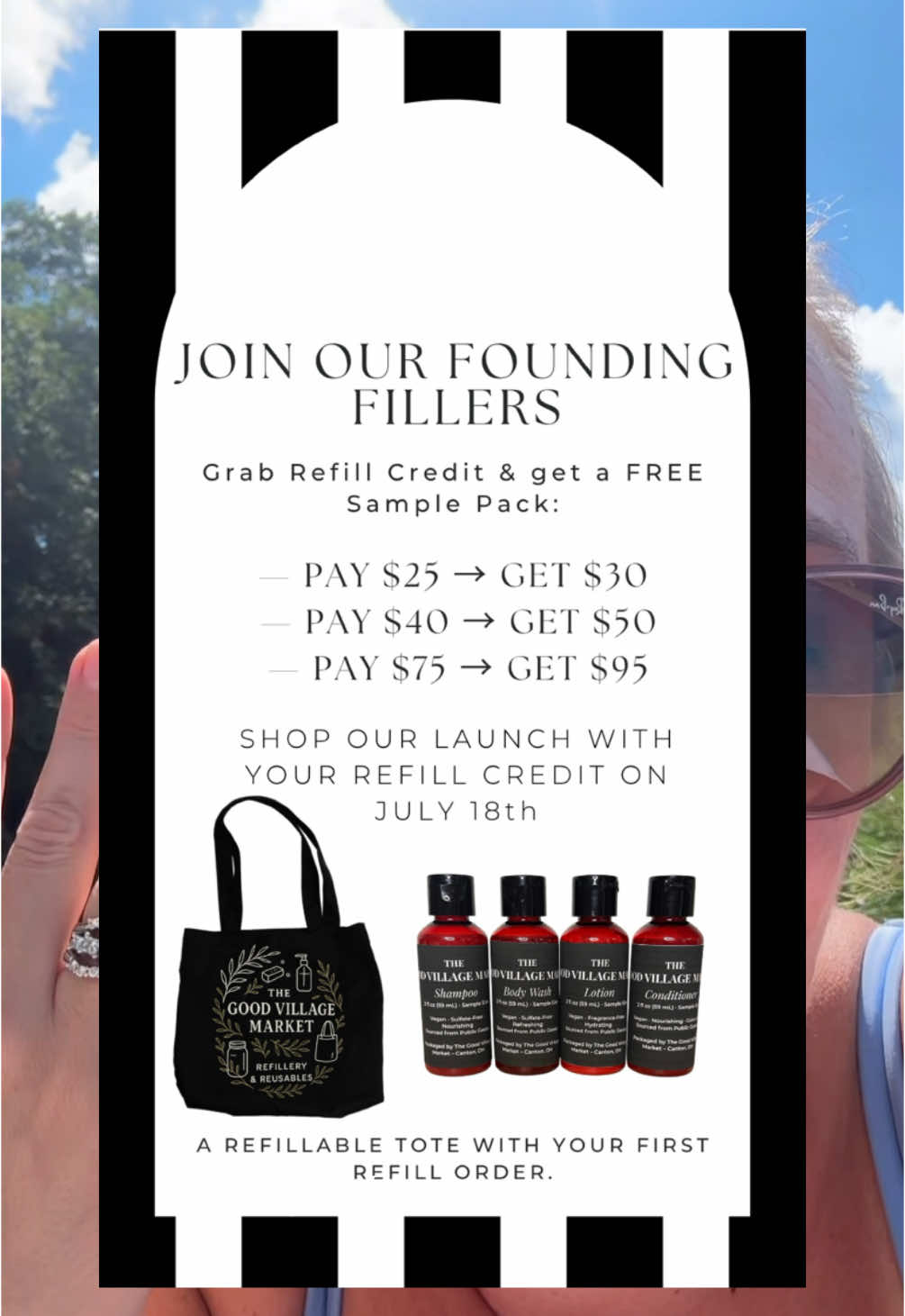 Only 10 More Days to Become a Good Village Founding Filler! Add your refill credit + the free sample kit of your choice to your cart!  #refillery #refill #reuse #reduce #recycle #clothdiapering #ecomom #resourceful #lowtox #lowtoxliving 