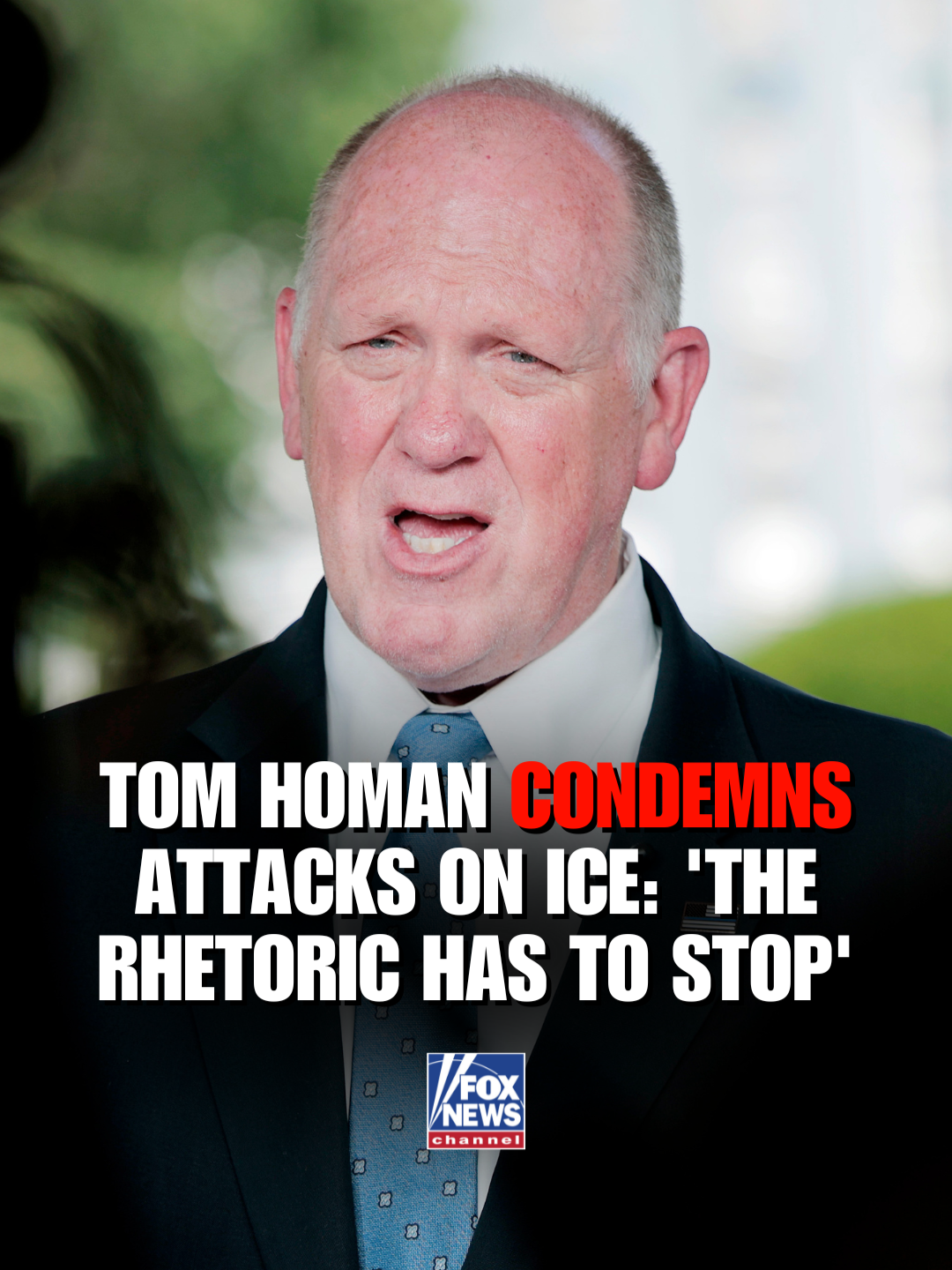 ENOUGH IS ENOUGH: Tom Homan calls for an end to attacks on ICE officers before it gets 