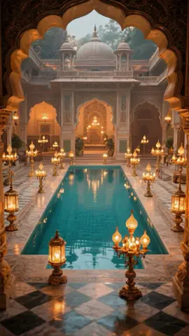 Indian palace architecture imagined through AI  (AI, artwork, palace, indian classical music, instrumental, luxury) 