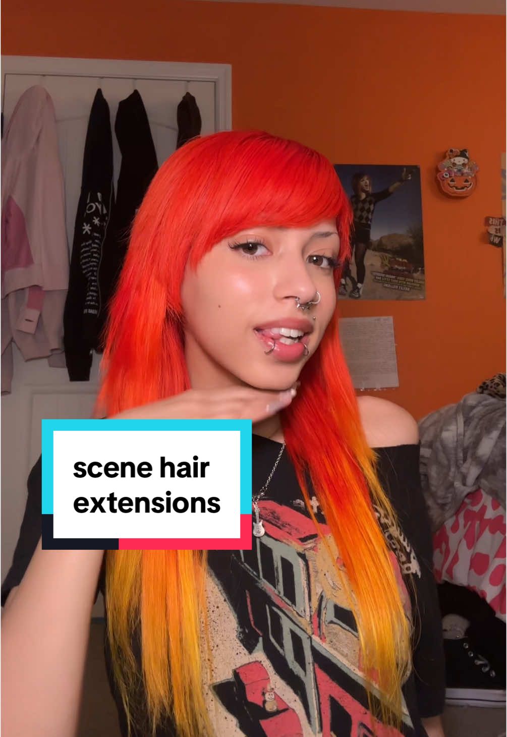 absolutely love these extensions! big thanks to @googoohair_store @googoohairshop  [tags] #emo #emogirl #emohair #emofringe #scemo #scenemo #scene #scenegirl #scenehair #scenequeen #scenekid #taramarizzle #googoohair #clipinhairextensions #hairextensions #diyhair #orangehair #redhair #yellowhair #paramore #hayleywilliams #gooddyeyoung #sallybeauty 