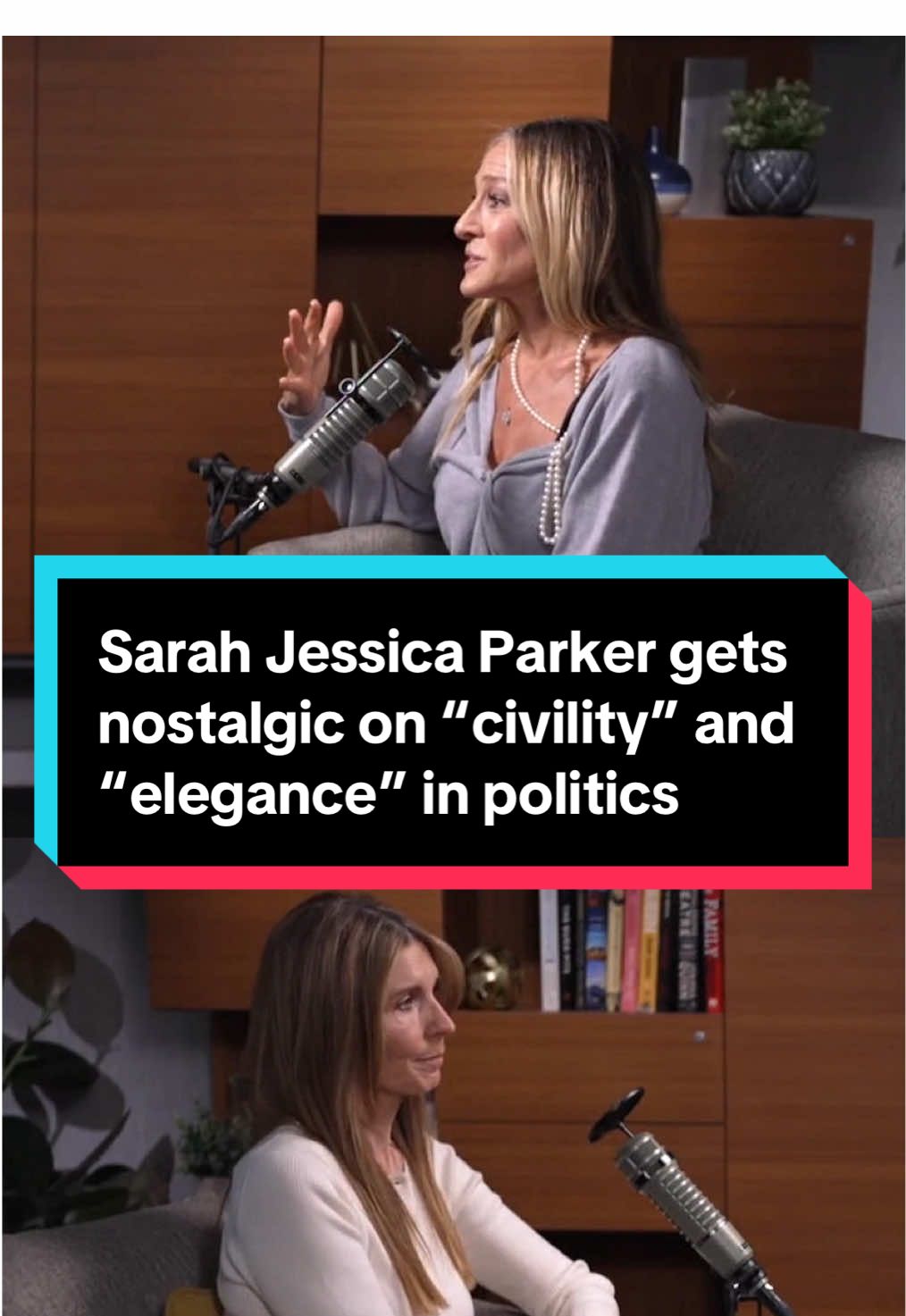 “There was a kind of elegance to our differences. There was a kind of nobility to office.” Sarah Jessica Parker sits down with Nicolle Wallace on her new podcast “The Best People” to talk politics, protesting and what brings her to “the verge of tears.”  Click the link in our bio to watch the full interview on YouTube or listen now, and subscribe to MSNBC Premium on Apple Podcasts for early access, ad-free listening, and bonus content. #sarahjessicaparker  #democracy #government #trump #politics #podcast 