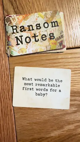 I did NOT expect the voice for that first answer 🚬👶🏻 #ransomnotes #GameNight #boardgames #games 