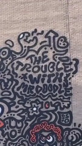 The Trouble With Mr Doodle mural!