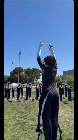 Blue Devils 2025 warm up #dci #marchingband #band #loud #emotional #music #bluedevils #2025 #mellophone #trumpet #funny 