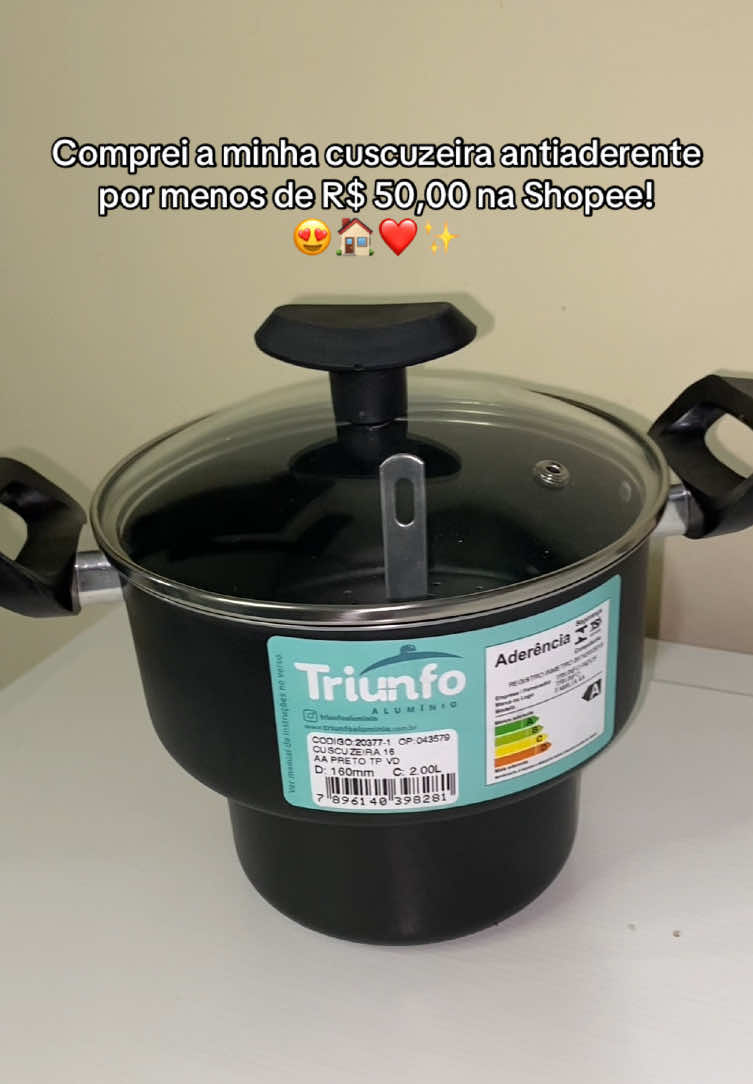 Uma nordestina raiz não poderia ficar sem sua cuscuzeira, né?😂  Cuscuzeira antiaderente aprovada SIM ou CLARO? 😍🏠❤️✨ #cuscuzeira #ShopeeAchadinhos #cozinhapratica #achadosshopee #achadinhosshopee #achadinhos #shopee #comprasshopee #comprinhasshopee #comprasonline #fyp #foryoupage #enxovaldecasanova #enxoval #casanova #vidanova #casapropia #donadecasa #itensparacasa #comprinhas #noiva #noivado #casamento  