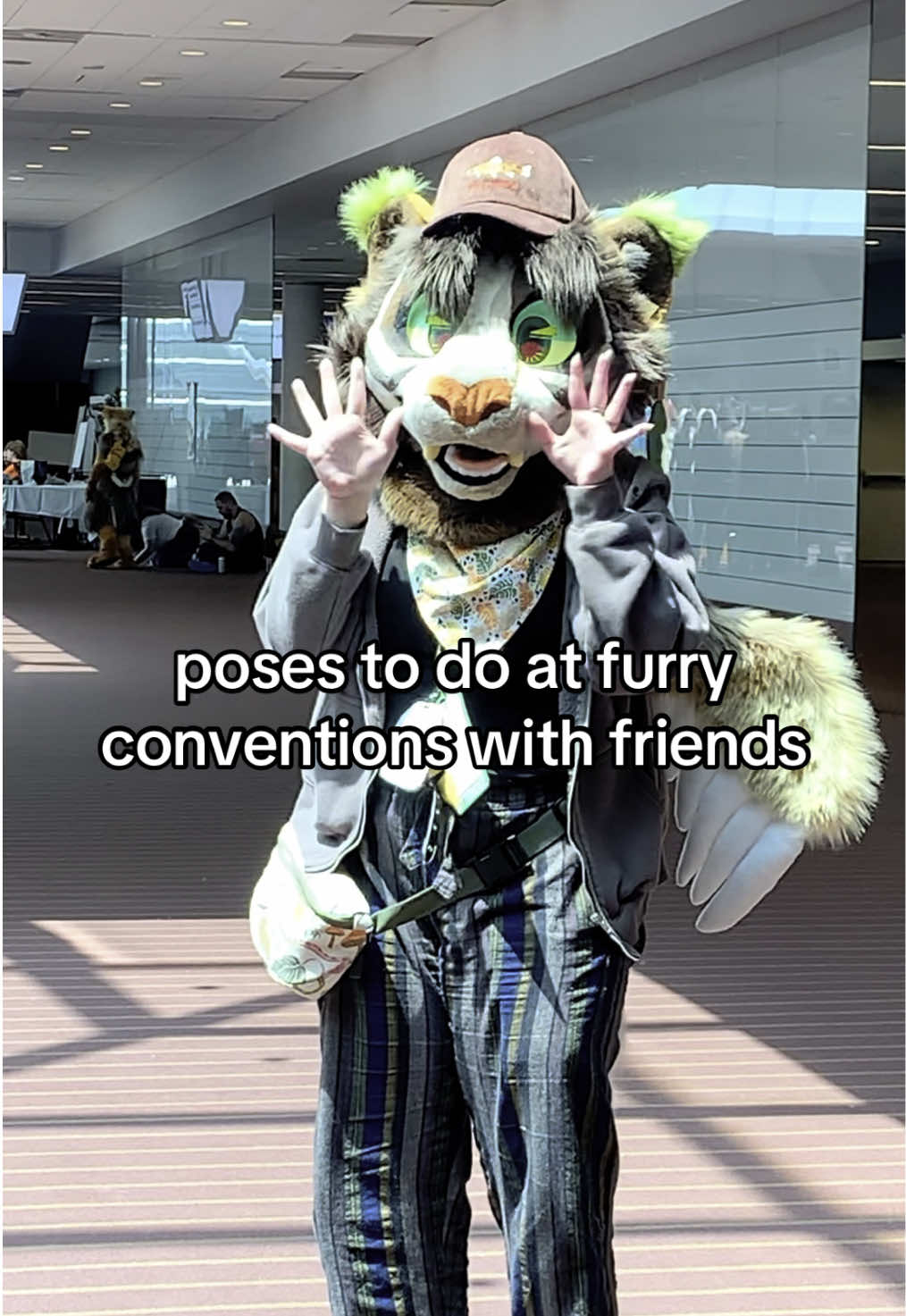 some poses to hit with your pals at furry conventions (ft @Sheen & @mochamawz) #anthrocon #furry #furrytiktok #fypシ #fypシ゚viral #fursuit #fursuiter #furrytiktok #sheenitude 
