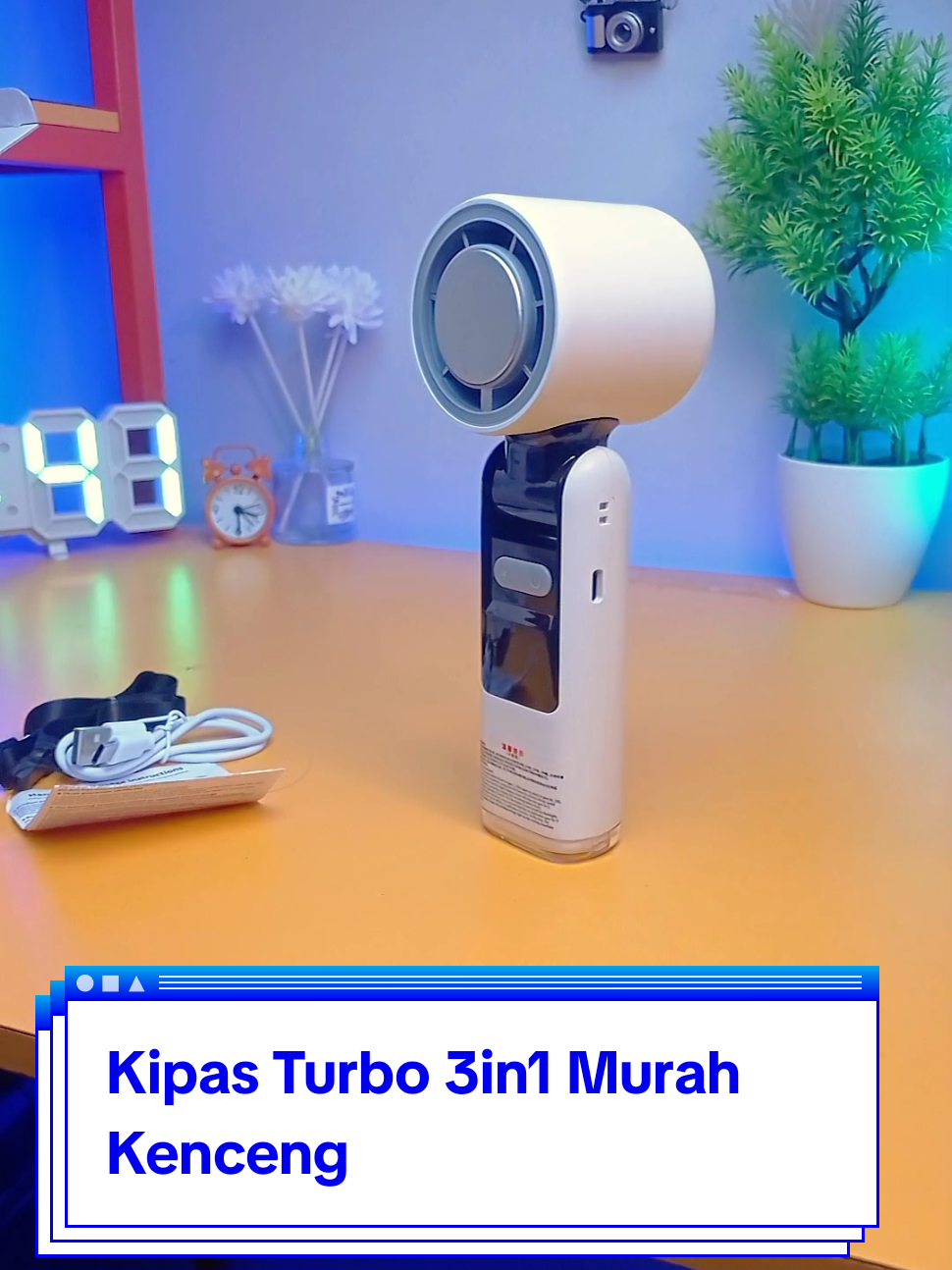 Kipas Turbo Mini 3in1 #kipasturbo #kipasportable #miracle 