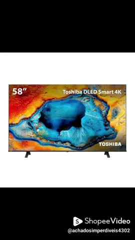 Smart TV Toshiba 58” DLED 4K ✨ Tela grande, imagem vibrante e ultra definição para sua casa! 📺 Destaques: Tamanho: 58 polegadas Resolução: 4K Ultra HD Tecnologia de Tela: DLED Sistema Smart: acesso fácil a apps como Netflix, YouTube e Prime Video Marca confiável: TOSHIBA Ideal para salas e ambientes amplos, essa Smart TV oferece qualidade de imagem e conectividade para transformar seu entretenimento! 🔗 Link na bio #SmartTV #TV4K #Toshiba #PromoTV #Tecnologia #CasaConectada