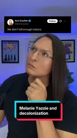 Ann Coulter’s horrific response to Dr Melanie Yazzie and decolonization can save the planet #fyp #nativetiktok #native #indigenous #heycolonizer #decolonization #decolonize 