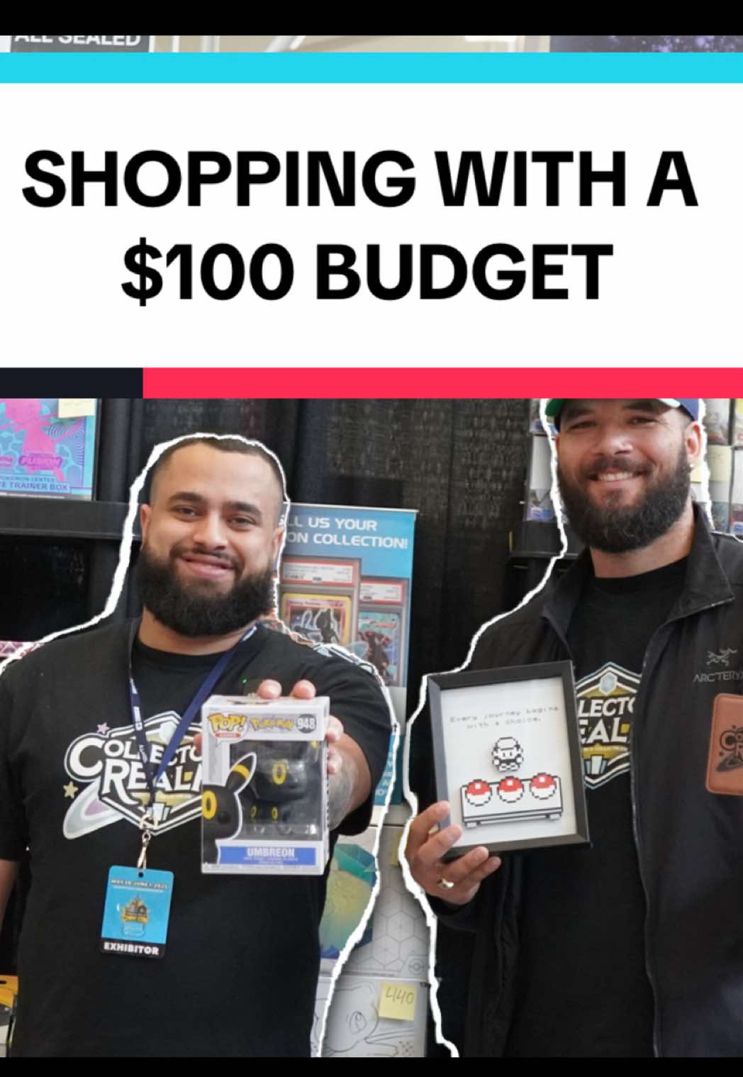 SHOPPING FOR POKEMON WITH $100 BUDGET #Fyp #pokemon #youtube #pikachu #VendorPov