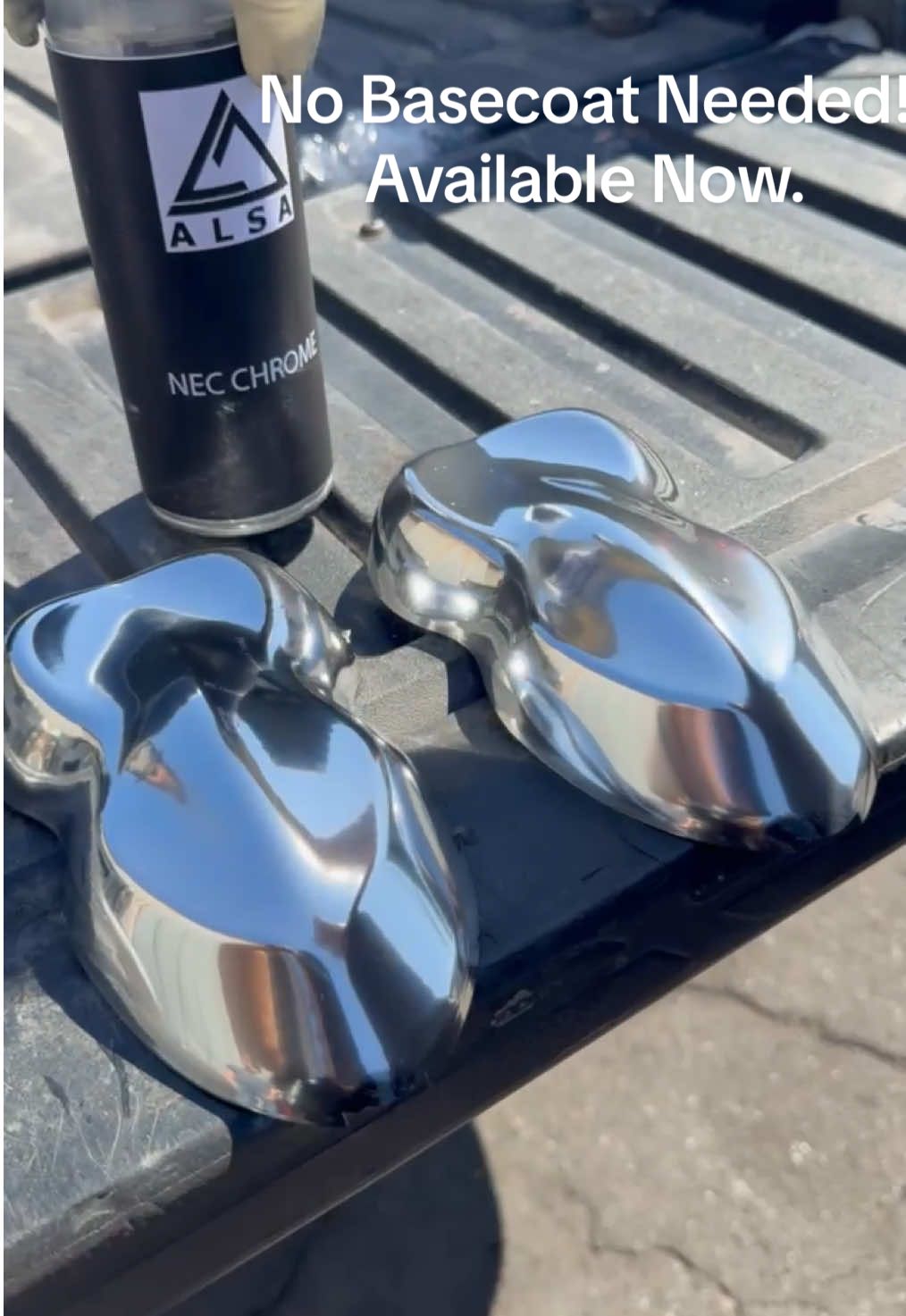 NEW Easy Chrome. No basecoat needed#carpaint #custom paint #chrome paint