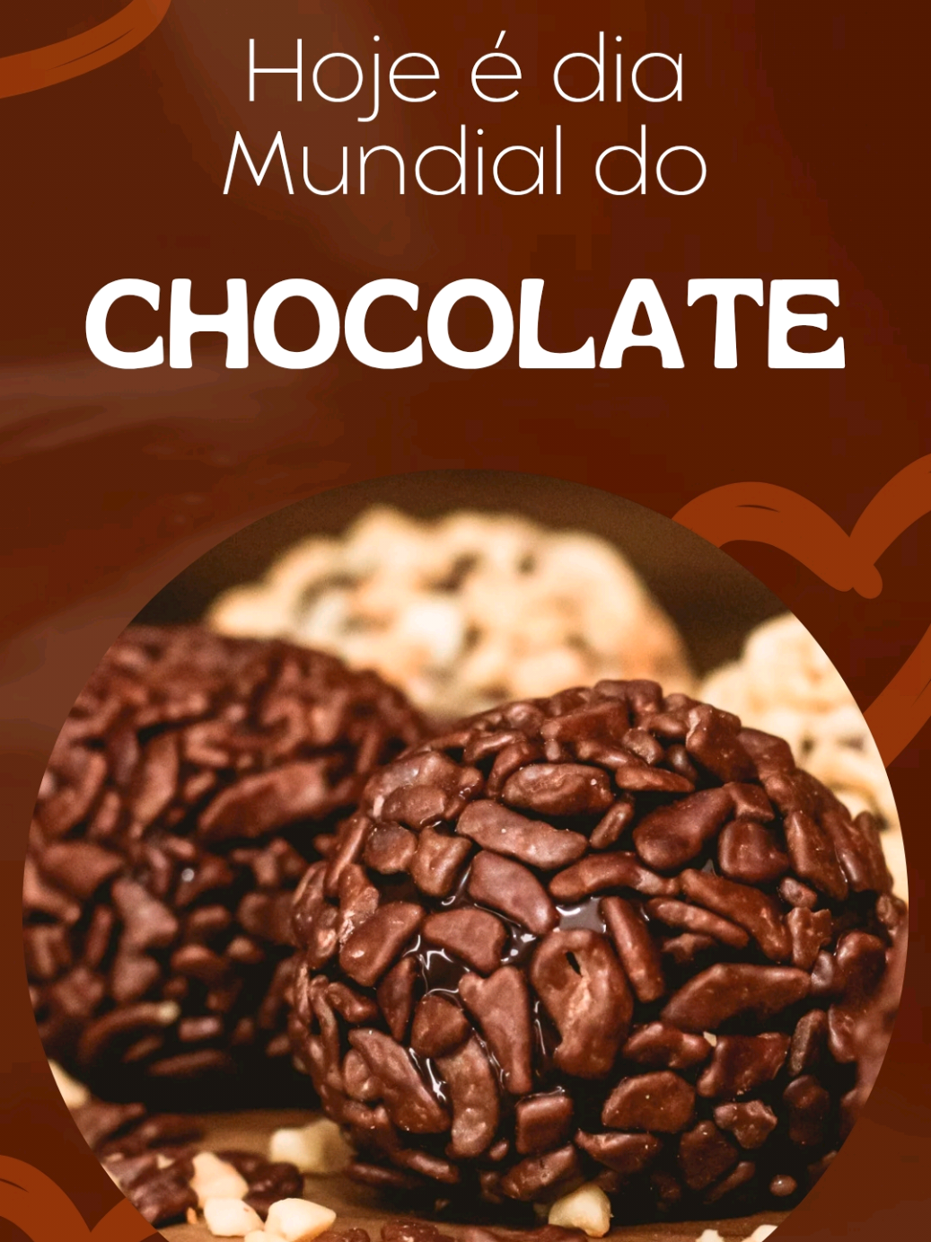 🍫 Hoje é Dia Mundial do Chocolate! Tem como não amar esse alimento tão querido? Seja amargo, ao leite, branco ou recheado… o chocolate conquista muitos corações (e paladares!). Mas será que dá pra consumir chocolate dentro de um plano alimentar saudável? A resposta é sim 👍🏻!  O segredo está no equilíbrio e na escolha consciente. 🍫✨ ✅ Chocolates com maior teor de cacau (acima de 70%) têm mais antioxidantes e menos açúcar. ✅ Porções moderadas podem fazer parte da rotina, sem culpa! ✅ Comer com atenção e prazer também é cuidar da saúde mental e da relação com os alimentos. 👉 Agora me conta: qual o seu tipo de chocolate preferido? #DiaMundialDoChocolate #chocolate #chocolatelover 