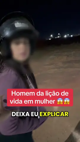 Ele deu uma lição inesquecível nela #moto #noticias #viral #fyp 