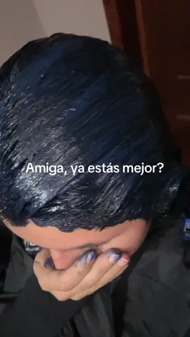 Malas decisiones  Mentiraaaaa, siempre quise tener el cabello azul😘 #girls #fyp #haircolor #bluehair #hairstyle #cabelloazul 