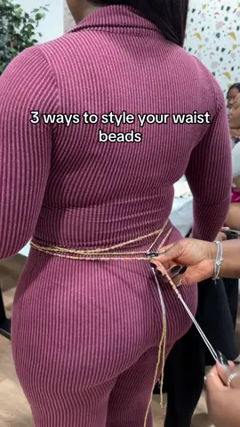How else can the girlies style their waist beads? Comment how you style yours below #waistbeadstiktok #stylingtips #waistbeadsjewelry #waistbeadsforfashion #fashiontips #waistbeads #waistbeadsUK 