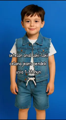 setelan anak laki-laki celana jeans pendek#setelananak #setelananaklakilaki #setelancelanajeansanak 