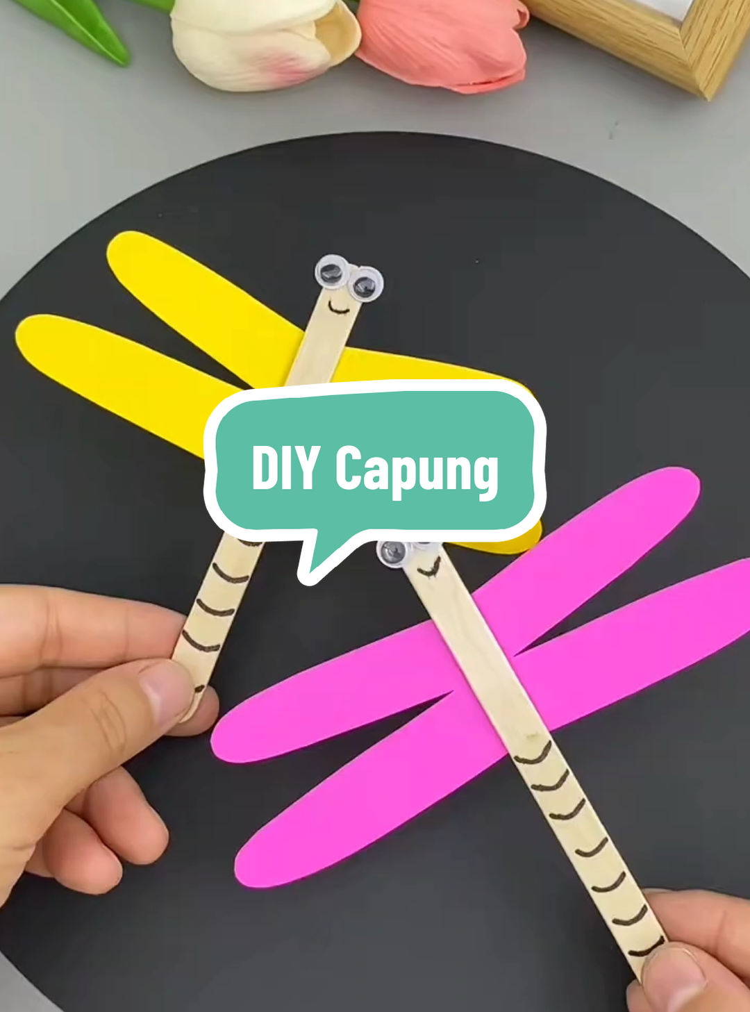 yuk bikin capung.  #preschool #fyp #4u #diycraft #foryou #DIY #diy 