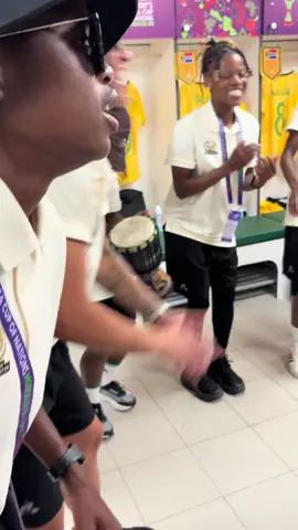 Opening game at WAFCON • Mood’s mad real 😅🔥 That song • Hits different every single time 🎶💯 Give it up for Fiks on the drum 🥁 @Official Banyana Banyana  #banyanabanyana 