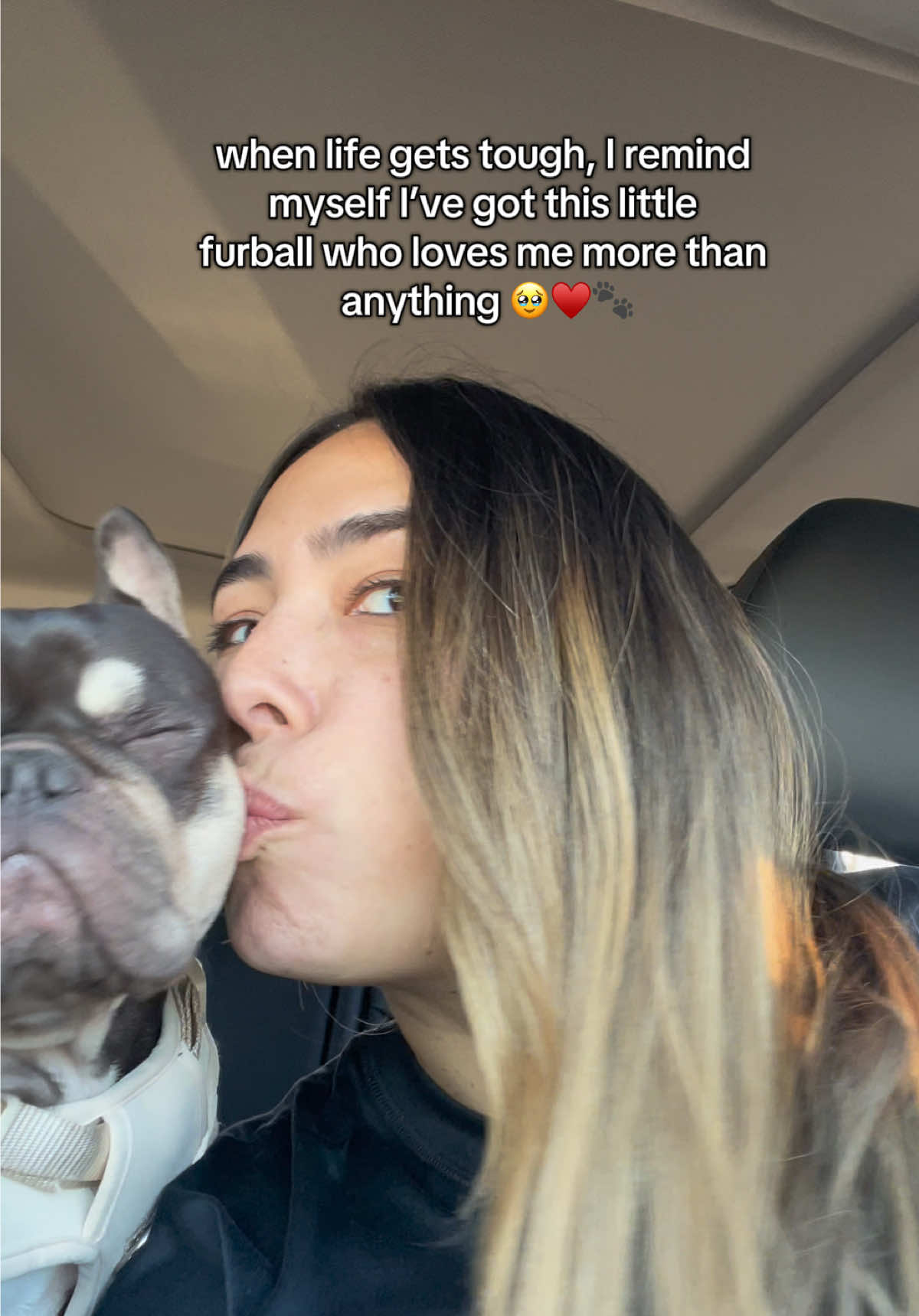my lil bestie ♥️ #frenchbulldog #dogmom 