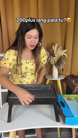 Kahit saan pwede ka na mag grill with this portable grill #portablegrill #ihawan #bbqgrill #fyp 