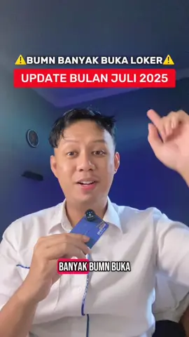 Membalas @GERYYY Update 107 perusahaan BUMN + 2.000+ posisi resmi dibuka sekarang!!! Jangan sampai ketinggalan, kesempatan langka buat sukse💼 ➡️ Join lewat link di bio 💬 Komen “MAU” untuk aku kirim detail lengkapnya! #lowongankerja #lokerbumn #lowongankerjaterbaru #infoloker #bumn #rekrutmenbersamabumn #fyp #lokerindonesia #lokerjakarta #freshgraduate #fypシ #EnergiKuatTiapLangkah 
