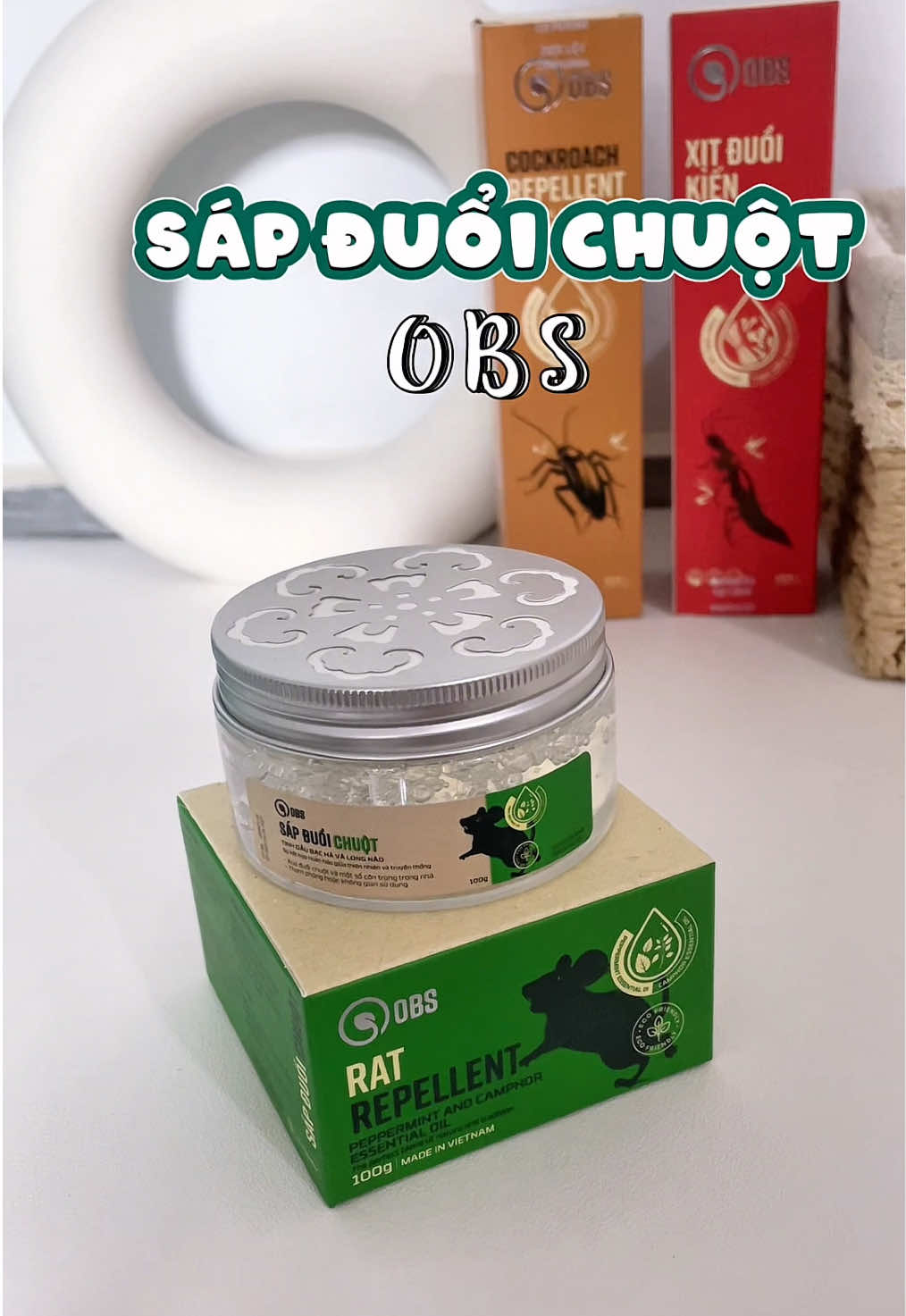 Dạng sáp như này tiện gê mà mùi thơm cũng dễ chịu nữa #obsvietnam#sapduoichuotobs#sapduoichuot 