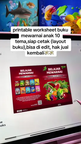 ✅140+ Halaman file PDF buku mewarnai (layout lembar kerja). ✅1000+ Halaman file PDF worksheet aktivitas anak (layout lembar kerja). ✅File PDF buku mewarnai (layout buku). ✅File PDF worksheet aktivitas anak (layout buku). ✅Produk ini bisa dicetak jadi buku karena terdapat layout buku yang sudah siap print.  #produkdigital #digitalproduct #carajualanprodukdigital #belajarprodukdigital #bisnisprodukdigital #produkdigitalpemula #canva #lynkid #worksheet 