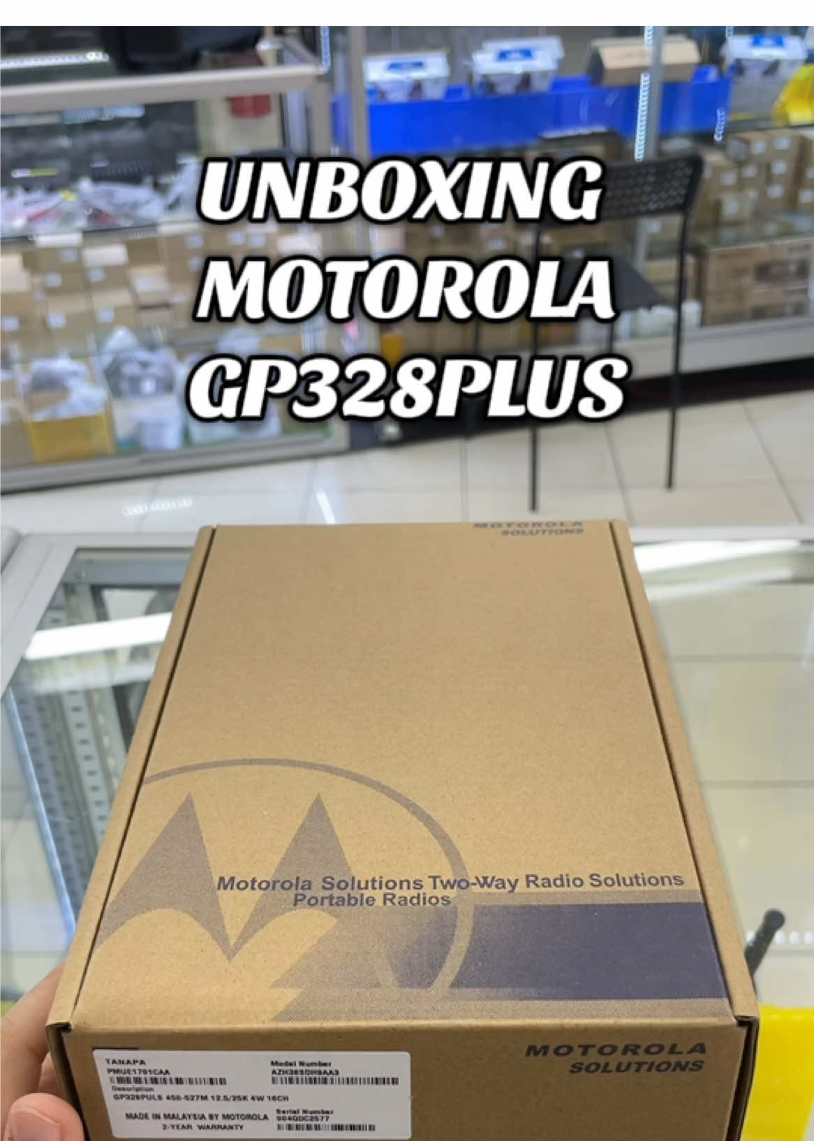 UNBOXING Motorola GP328 Plus #walkietalkie #sfwalkietalkie #malaysia #kl #jb #motorola 