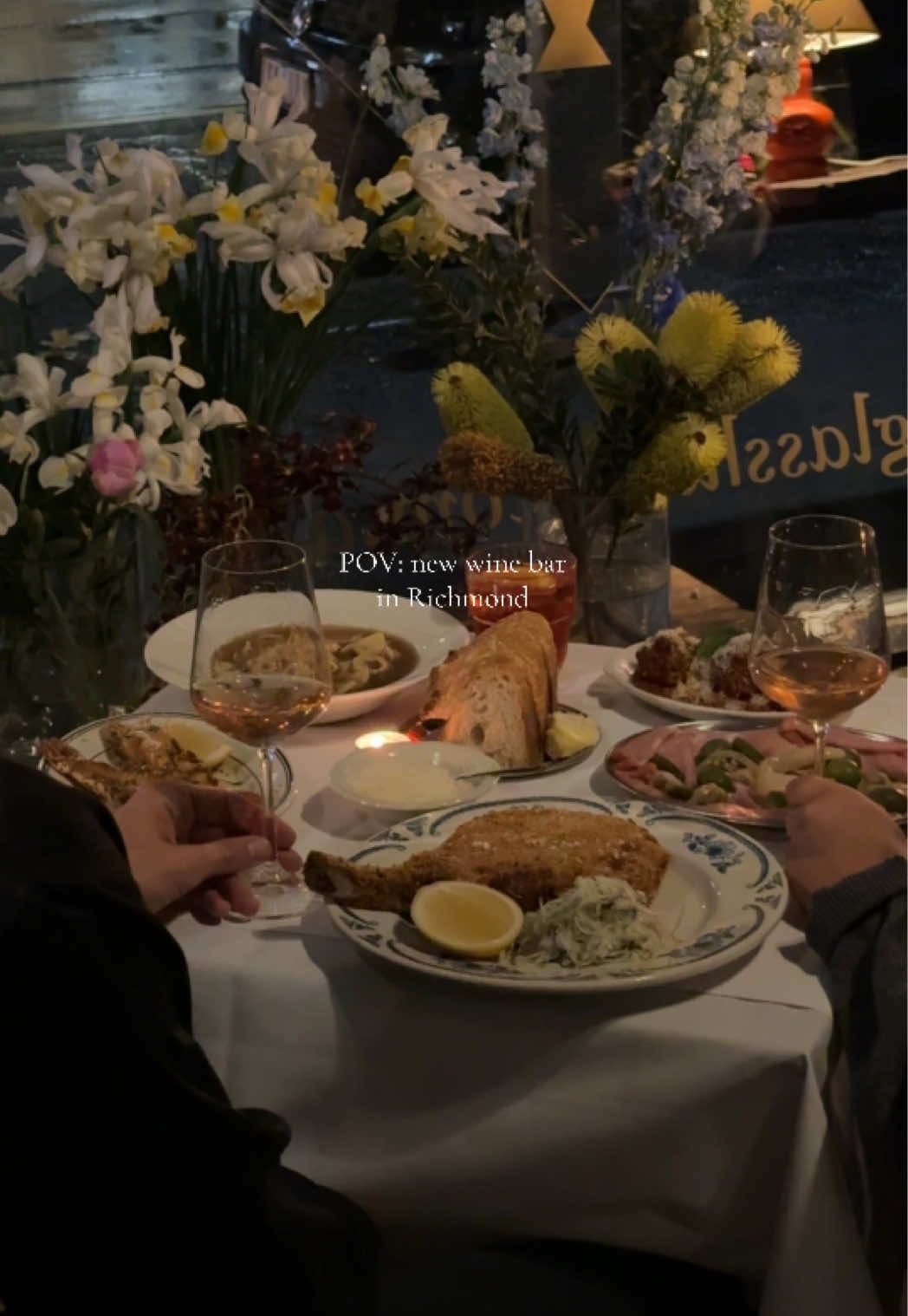 new wine bar at Cheeky Monkey on Swan st in a florist 🙂‍↕️ #dinner #winebar #melbourne #restaurant #melbournefood 