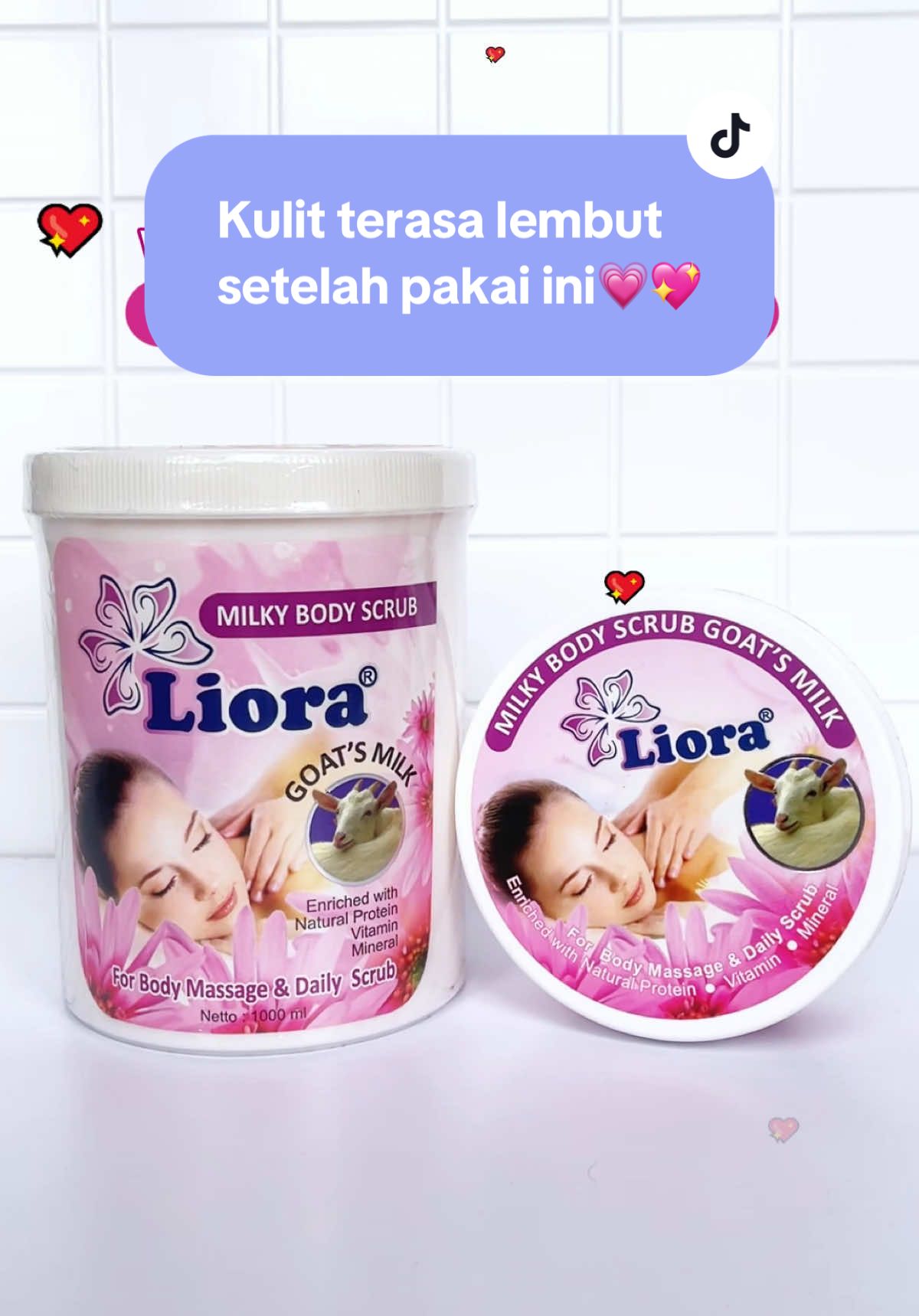 Kulit lembut, wangi susu & lebih cerah dengan Liora Milky Body Scrub Goat’s Milk🥛✨ #LIORA #AngkatDakiTuntas #BodyScrub #GoatsMilk #BeliLokal #HilangkanDaki #PengelupasanKulit #BodyCare #BodycareWhitening #BodyCareRoutine #BodyCareProducts #EverythingBodyCare #SelfCare #LoveyourSkin #HealtySkin #HygieneProducts #ProdukBPOM #ProdukHalal #ProdukLokal #wibgajian #gajiansale #paydaysale #PromoGuncang77 #BeliLokal