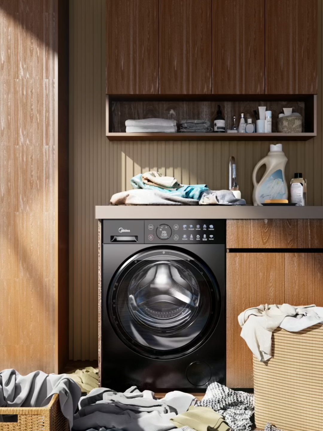 With Midea, every wash brings fresh clothes and a fresher laundry corner. Less mess. More calm. One cycle at a time. #MideaHome #Midea #MakeYourselfAtHome #Laundryroom#MideaSolution#MakeYourselfAtHome#Dreamhome#MideaSmartHome#MomentsOfHome