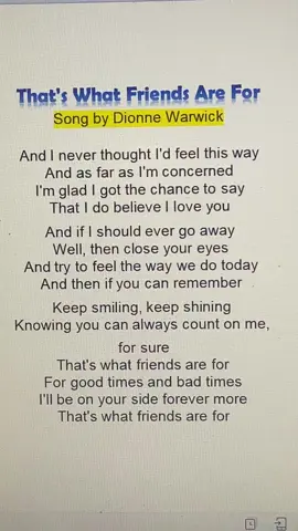 #thatswhatfriendsarefor #trending #karaoke #trendingnow #songlyrics 